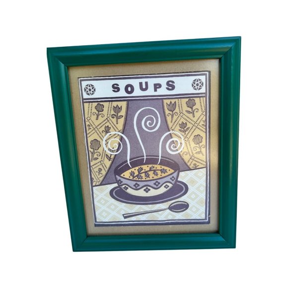 🌸6/$20🌸 Framed “Soups” Print - Picture 4 of 7